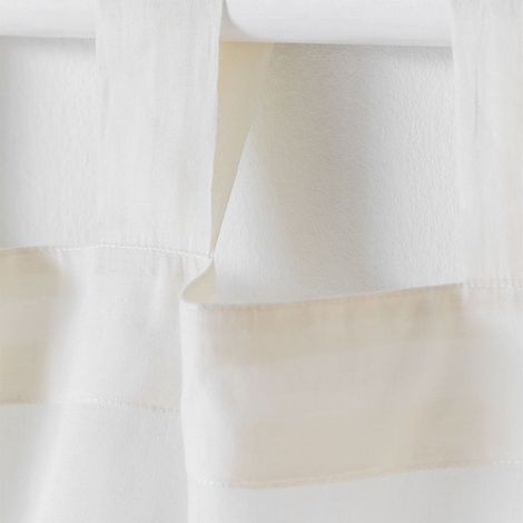 SKLUM Vorhang 140x260 cm aus Baumwolle Soyler Creme-Beige