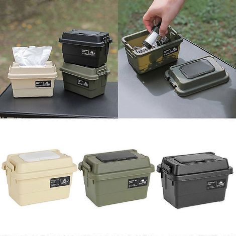 Distributeur de mouchoirs en papier pour le camping, étui de rangement de bureau, porte-serviettes (1/4)