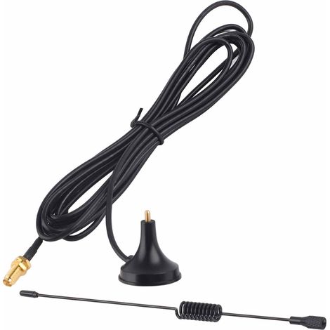 Antenne Magnétique 433MHz pour Voiture, Haut Gain avec Connecteur SMA Femelle pour Radio Véhicule