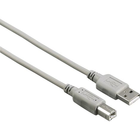 Hama Cavo USB A 2.0 M  USB B M, USB 2.0, 3 metri, grigio, sfuso