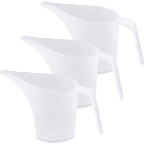 Lot de 3 Doseur Cuisine, 3000 ml Pichet en Plastique, Longue Bouche Verre Doseur Plastique, Tasse à Mesurer à échelle Claire pour La Cuisson, La Fabrication de Gâteaux, Sans BPA (1/5)