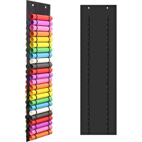 Ständer für Vinylrollenpapier – Oxford-Gewebe – 33 x 113 cm – Kapazität: 48 Rollen – Mehrfarbig (1/5)