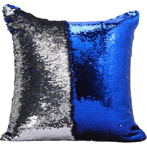 1 Housse de coussin, paillettes réversibles, tissu satin, décoration salon voiture(Troisième trimestre : septembre) (1/5)
