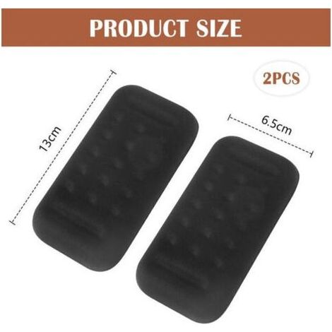 Lot de 2 coudières d'accoudoir de voiture avec coussinet en mousse à mémoire de forme, coussinet universel pour accoudoir de porte de voiture, accessoires d'intérieur de voiture (noir) (1/3)