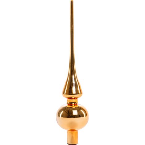 TrendLine Christbaumspitze 26 cm Glas Gold Baumspitze Weihnachtsbaumspitze (1/3)