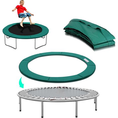 Randaco Trampolin Randabdeckung Ø 426 cm Grün, Federschutz Randschutz, PVC & PE, UV-beständig (1/5)