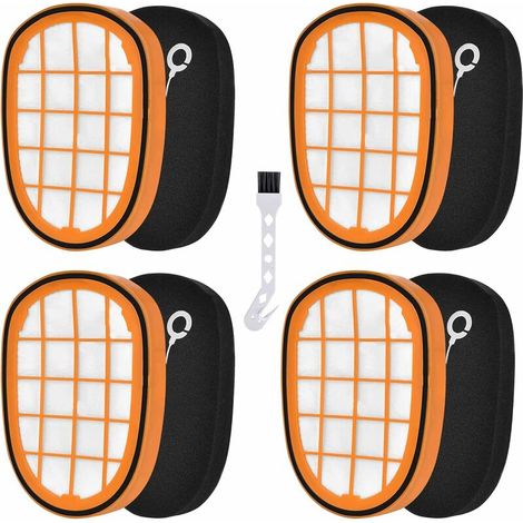 Green Mobility-4 PCS Filtres pour Philips SpeedPro Max Aqua Batterie Aspirateur Convient pour Philips aspirateur FC6822/6823/6827/6904/6906/6908 accessoire élément filtrant Accessoires (1/5)