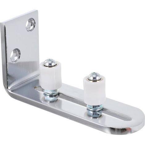 1 pièces guide de sol pour porte coulissante, argenté (1/5)