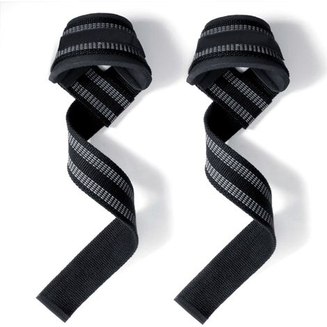 Sangles Pour Halteres - Sangles De Soutien Pour Poignets En Nylon Avec Rembourrage En Néoprène - Pour Soulevé De Terre Et Entraînement De Force - Par 2 (1/5)