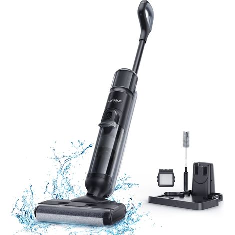 Laresar – Aspirateur laveur sans fil 20 kPa – Auto-nettoyage – Séchage rapide – 55 min d’autonomie – 720 ml réservoir eau propre – Anti-enchevêtrement (1/5)