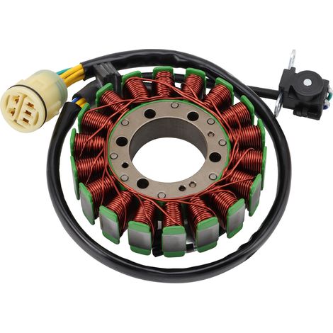 Compatible with the Honda TRX420 Rancher FE/FM 2007-2013 ATV ignition coil stator assembly, OEM part number 31120-HP5-A51.--DTEKGAZ
