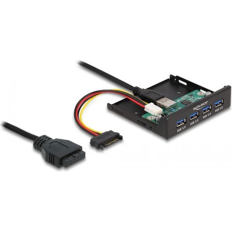 Delock 3.5 interno USB 3.2 Gen 1 Hub 4 puerto