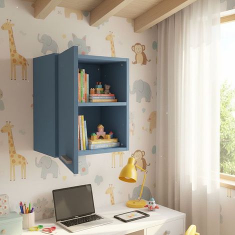Libreria pensile moderna con anta - Design minimalista e montaggio rapido - Avio