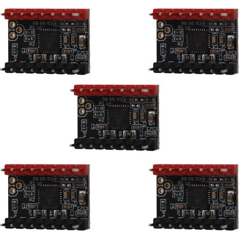 Packung mit 5 ultraleisen TMC2209 Schrittmotortreibern, UART-Modus, mit Kühlkörper, Erweiterungsmodul für CNC-3D-Drucker. (1/5)
