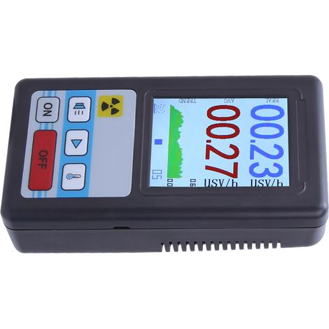 Compteur Geiger numérique portable à écran LCD, détecteur de rayonnement nucléaire, dosimètre bêta-gamma, testeur de rayons X, noir