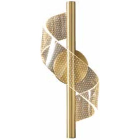 Twist W – Wandleuchte, moderne LED-Wandleuchte, Messing (1/2)