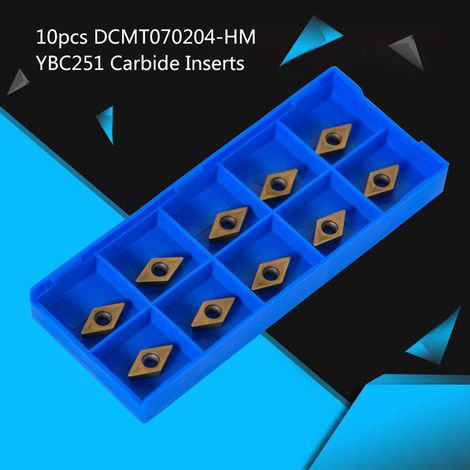 Satz mit 10 CNC-Diamantfräsern – aus Hartmetall – mit Koffer DCMT070204-HM YBC251 (1/5)