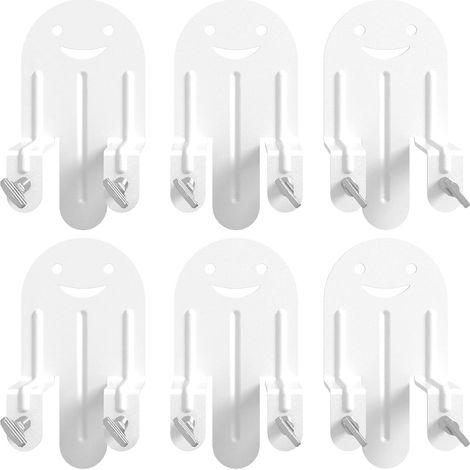6 x Anti Slip Mattress Clips for Bed Frame, White (1/5)