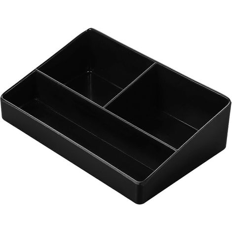Boîte de rangement pour sachets de thé de bureau, porte-café, porte-sachets de sucre pour restaurant-15.20X10.20X4.50CM-Black (1/4)