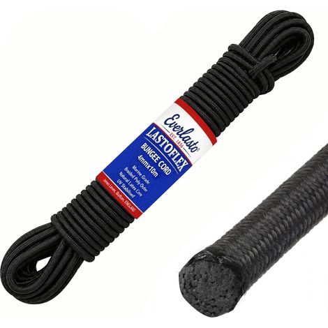 Corde élastique Anti-Chocs Noir 4 mm x 10 m (1/5)