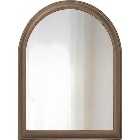 Miroir fantôme lumineux avec cadre en arc de cercle, interrupteur filaire USB (A)  Miroir lumineux double mode bougie maison hantée cheminée étagère entrée fête décoration saisonnière (1/5)