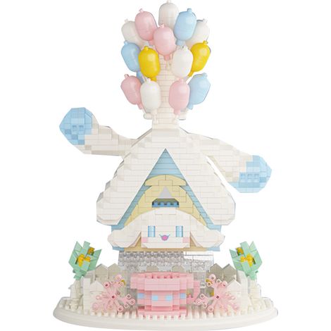 Maquette de construction micro 3D, 3999 pièces mini blocs maison ballon, jeu d'assemblage DIY puzzle pour enfants, type 4 (1/5)