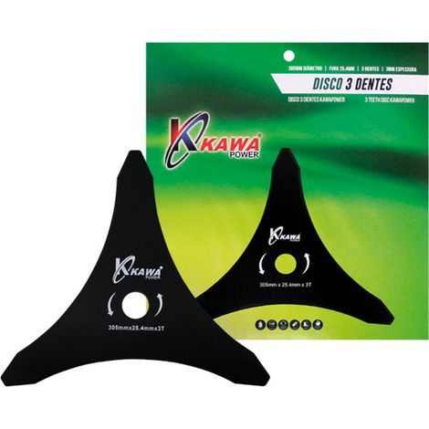 Kawapower Disque de débroussailleuse à 3 dents (1/2)