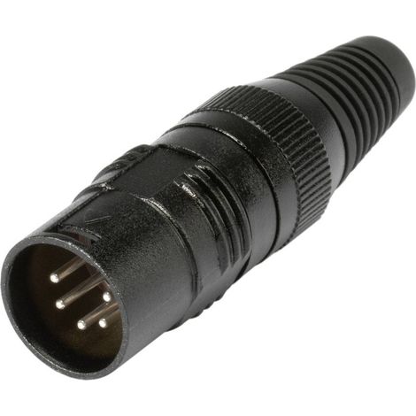 XLR mâle, droit Hicon HI-X5CM-M Nombre de pôles: 5 noir 1 pc(s) D10271 (1/2)