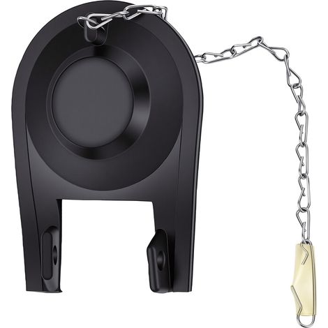 Remplacement universel du clapet de toilette, pour réparation de chasse d'eau, installation facile, sans outil nécessaire, noir (1/5)