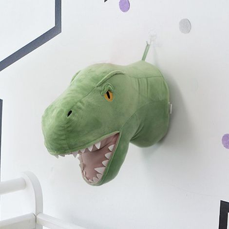 Tête En Peluche - Décor Murale Pour Chambre D'Enfant - Design Tête Animale - Idéal Pour Nurserie Ou Salle De Jeux - 1 Pièce (1/5)
