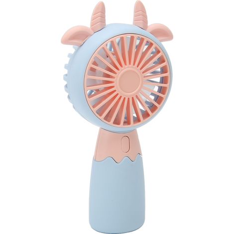 Mini ventilateur portable USB, design ergonomique, grille de ventilation renforcée, 300 mAh, petit ventilateur mignon idéal pour l'été (1/5)