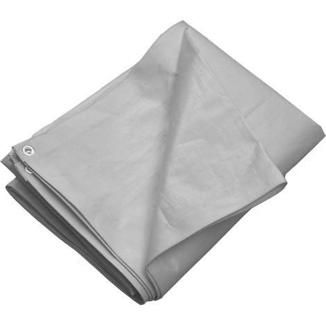 Lona HDPE gris 260 g/m² 4x6 m vidaXL