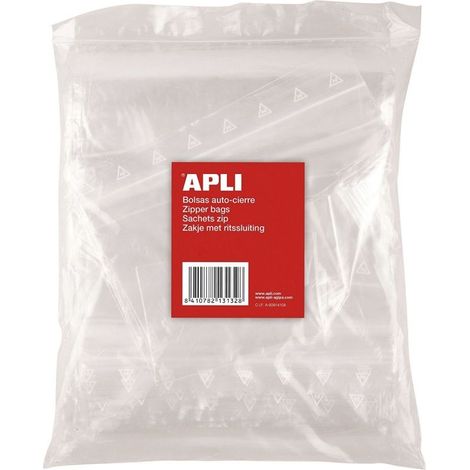 Sacchetti imballaggio Apli 60 x 80 mm 100 pezzi trasparenti
