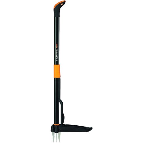 Fiskars estirpatore di erbacce XACT in acciaio inossidabile con impugnatura in plastica