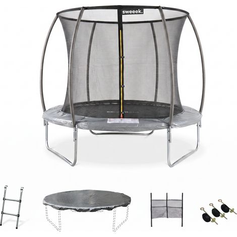 sweeek - Trampolin 250cm internes Sicherheitsnetz und Komplettkit (1/5)