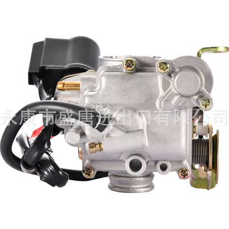 The PD18 was replaced with an electric choke coil on a 4-stroke Gy6 49cc/50cc/50cc Chinese carburetor scooter. (1/4)