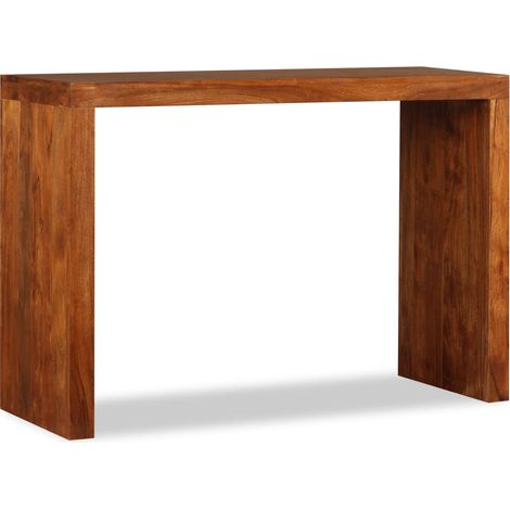 Maison Exclusive - Tavolo Consolle in Legno Massello Finitura Ambra 110x40x76 cm