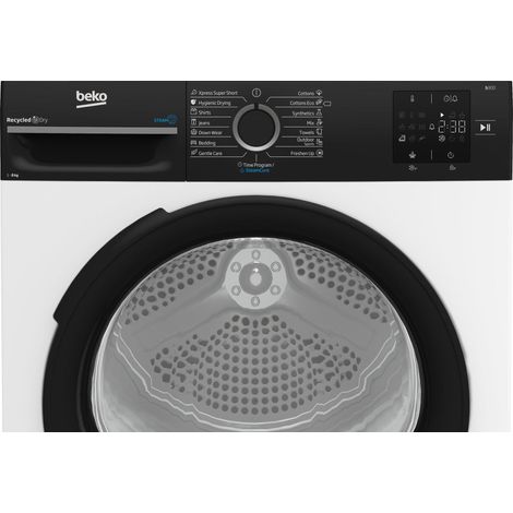 Asciugatrice Beko BM3T38239WBB bianco 8 kg 15 programmi (1/2)