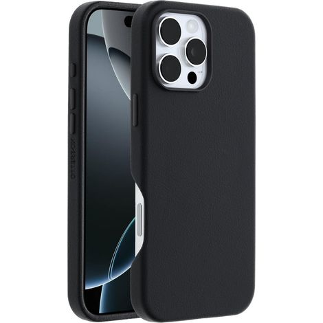 OtterBox Symmetry Series Cactus Leather für MagSafe für iPhone 16 Pro Max, Noir Ash