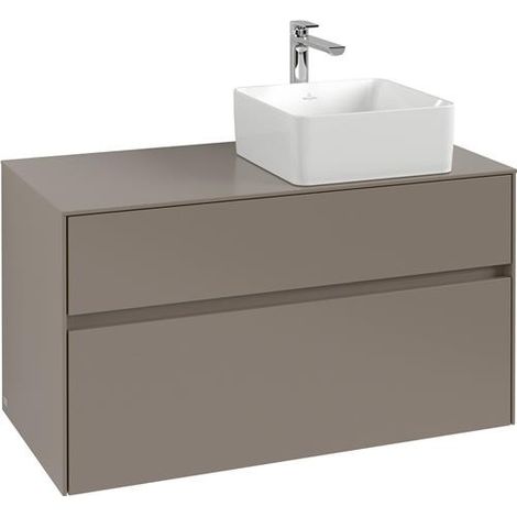 VB Waschbeckenunterschrank Collaro C040B0 1000x548x500mm Eckig Taupe