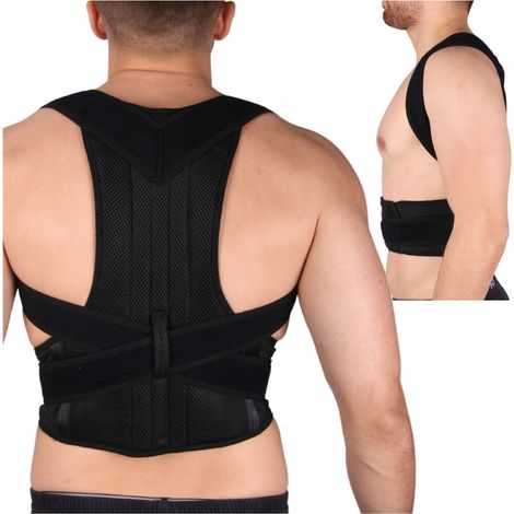 Correcteur de posture vertébrale, redresseur orthopédique, dos droit, XL