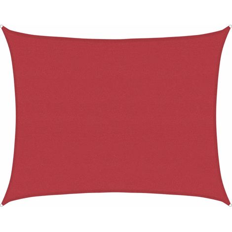 Sonnensegel 160 g/m² Rot 6x8 m HDPE vidaXL