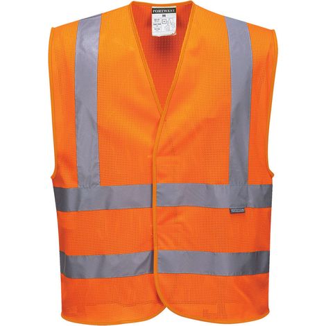 Gilet HV maille couleur : Orange taille S/M - PORTWEST