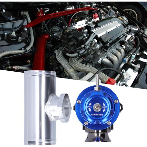 Soupape de décharge turbo billette aluminium 2,5 pouces type RS universel SDDBOVGRSBL FPG250 (bleu)