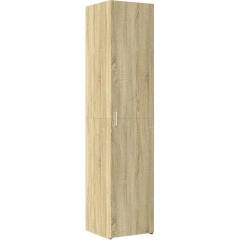 Aparador cómoda cómoda armario mueble organizador cocina salón salón alto Sonoma 40 x 42,5 x 185 cm madera contrachapada marrón 020034061