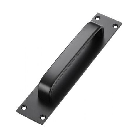Poignée de porte coulissante, poignée de porte d'armoire, poignée décorative, pour portes lourdes, portes extérieures, portes intérieures (noir) (1/4)