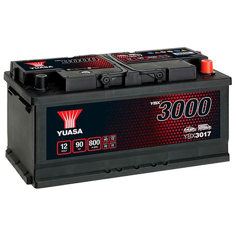 Batterie Yuasa SMF YBX3017 12V 90ah 800A LB5D (1/5)