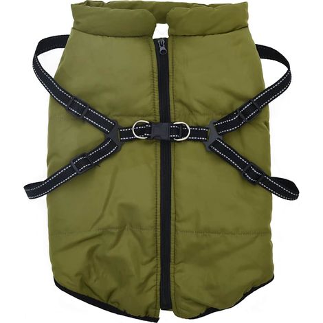 Manteau pour chiens avec harnais imperméable réfléchissant L52 CFW98684 (1/5)