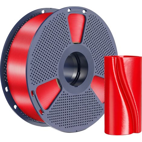 Filamento per stampa 3D, diametro 1,75 mm, materiale ecologico, 1 kg, rosso (1/2)