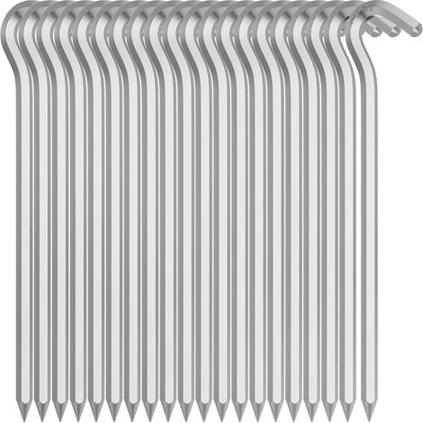 20 Pièces Piquets de Tente, Sardines de Fixation Sol en Alliage d'aluminium, Sardine Tente Piquet pour Tente De Camping, Jardin, Filet de Football (1/5)